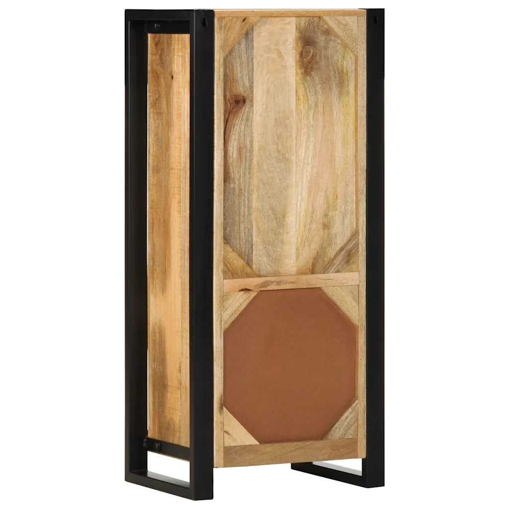 Mobiletto da Bagno 40x30x90 cm Legno Massello Mango Grezzo 4013609