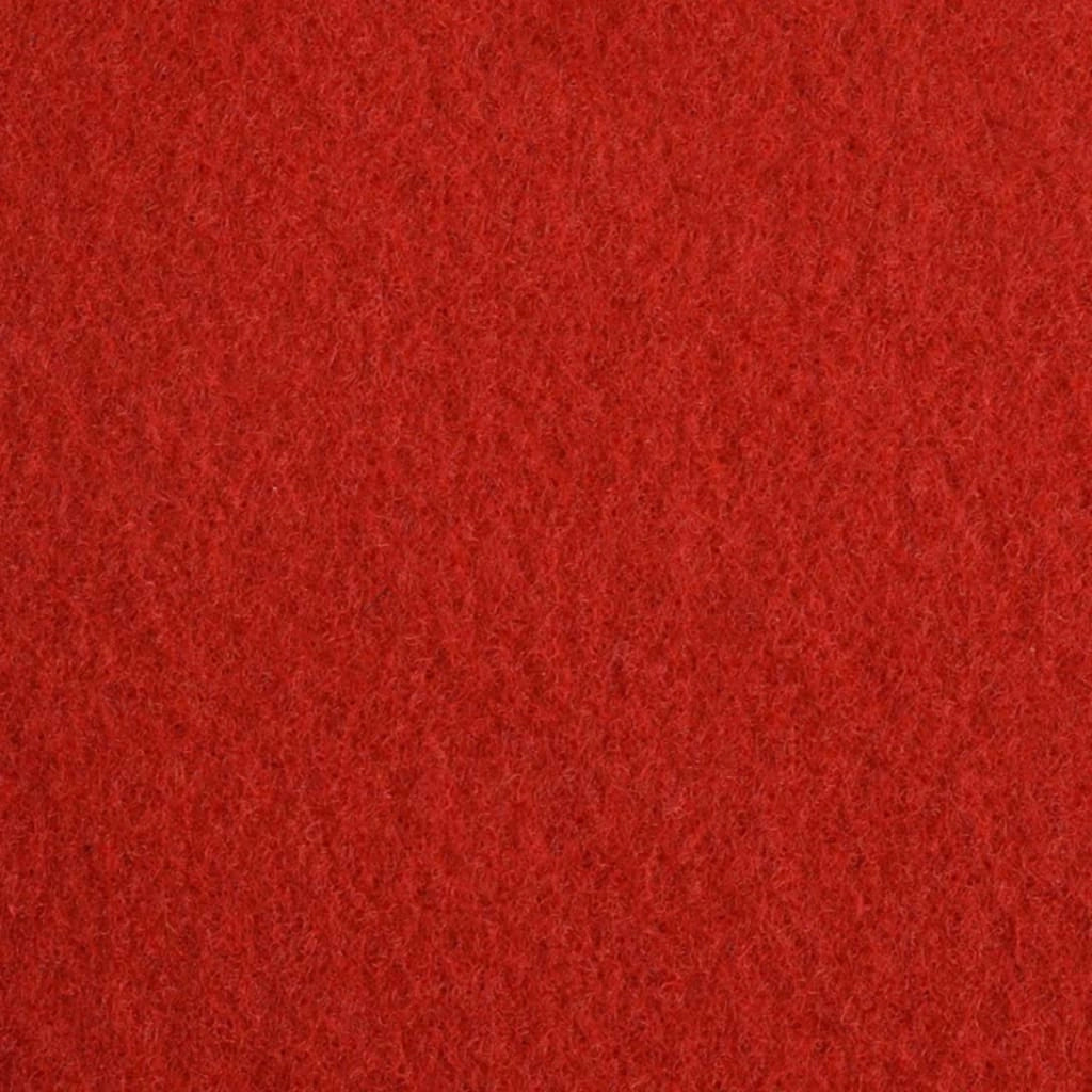 Tappeto Tinta unita Rosso 1,2 x 12 m Poliestere 331344