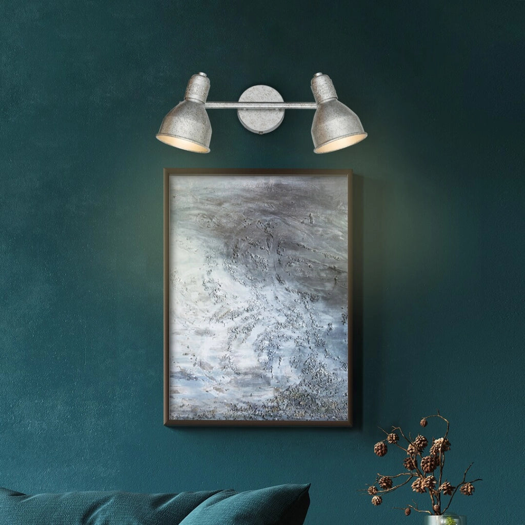 Faretto soffitto argento anticato 2xE14 40W Thelma Rabalux