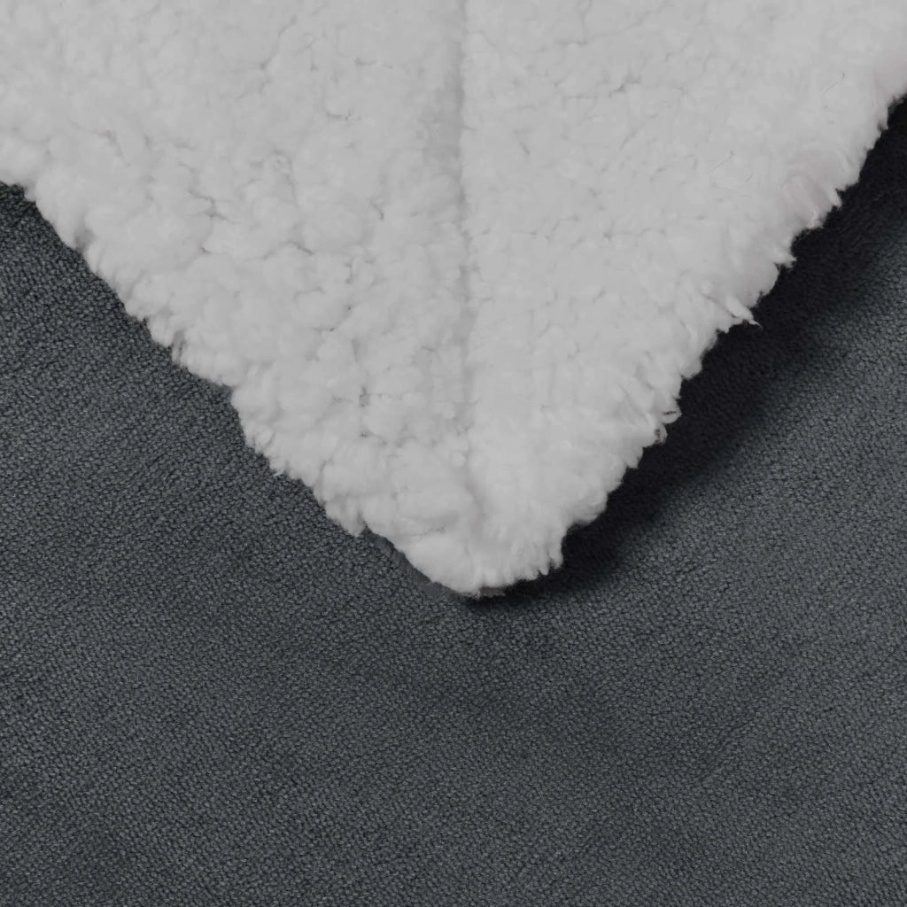 Coperta Grigio scuro 150 x 200 cm Panno 42016982