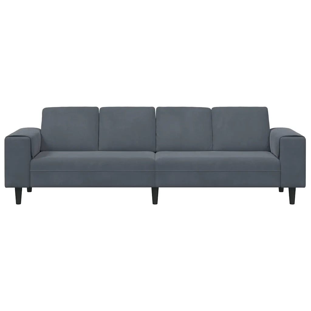 Divano per Soggiorno Grigio scuro 250 x 77 x 76 cm 3335092