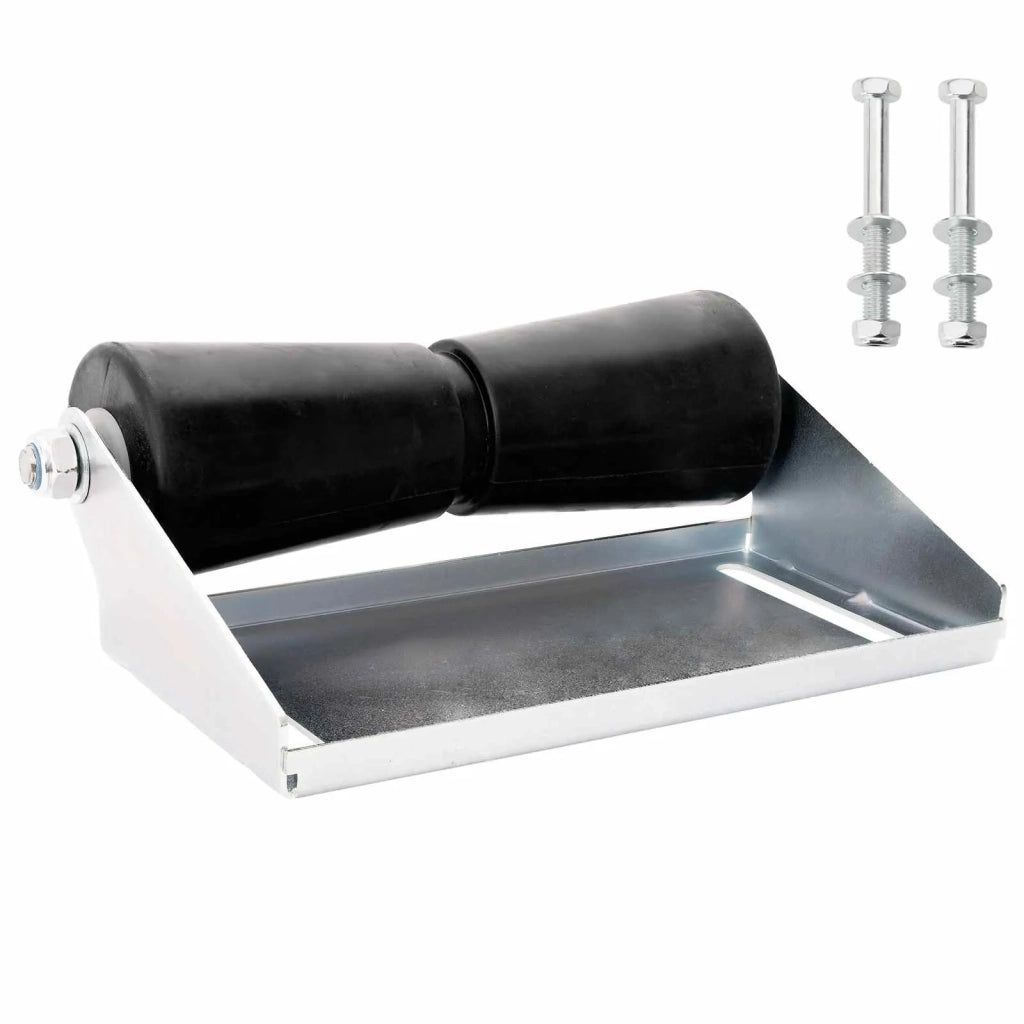 Rullo per rimorchio per barche con supporto 30,5 cm Argento 42039151