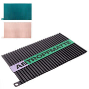 Matrice per asciugatura di piatti e bicchieri, matrice per lavastoviglie di alta qualità, 30 x 18 cm (nero)