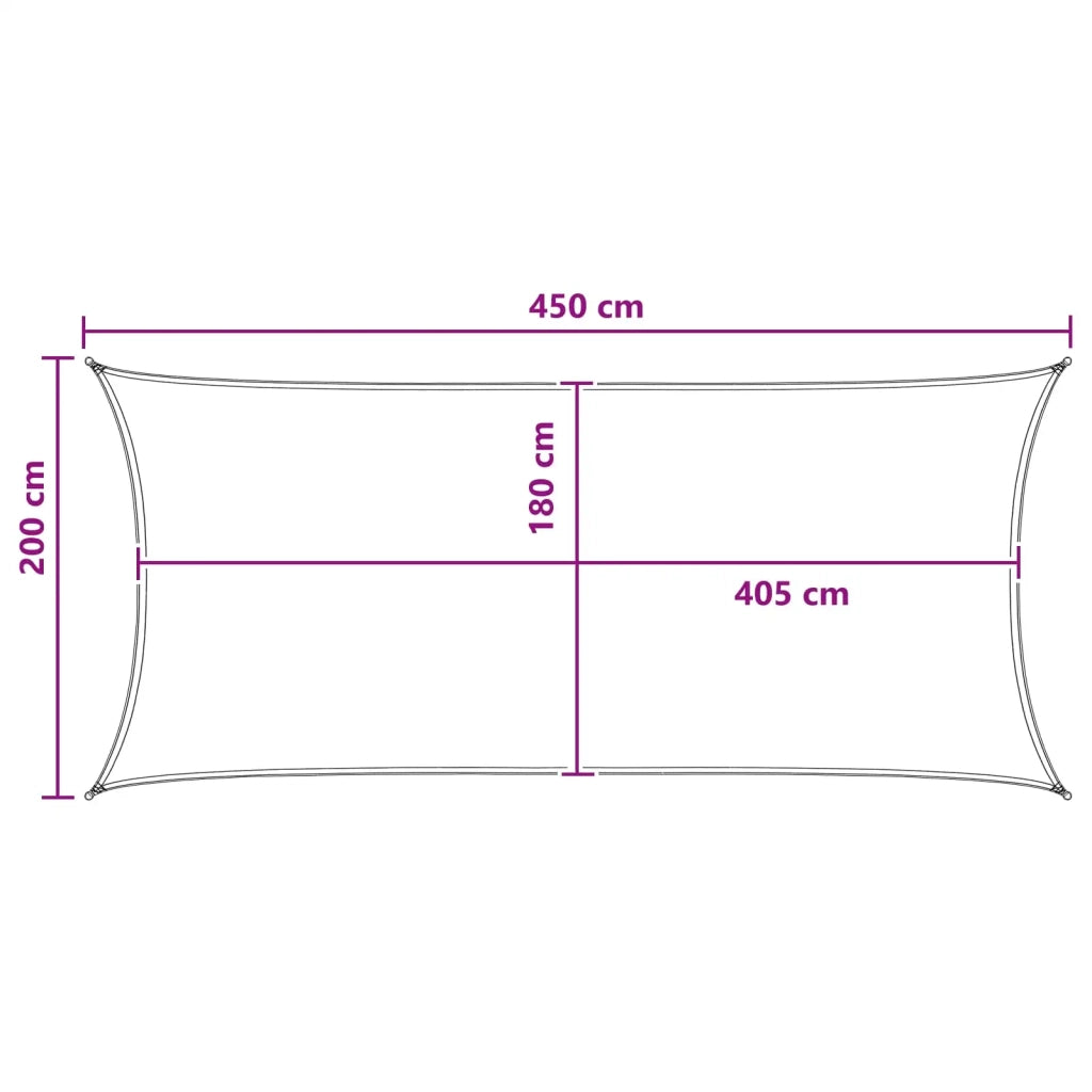 Telo Ombra Blu e Bianco 2 x 4,5 m HDPE 42032879