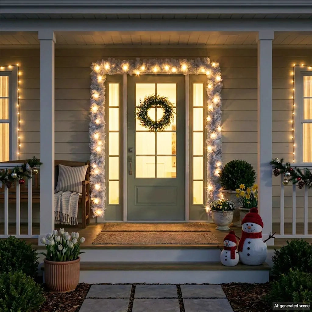 Ghirlanda Natalizia con Luci a LED 10 m Bianca 284312