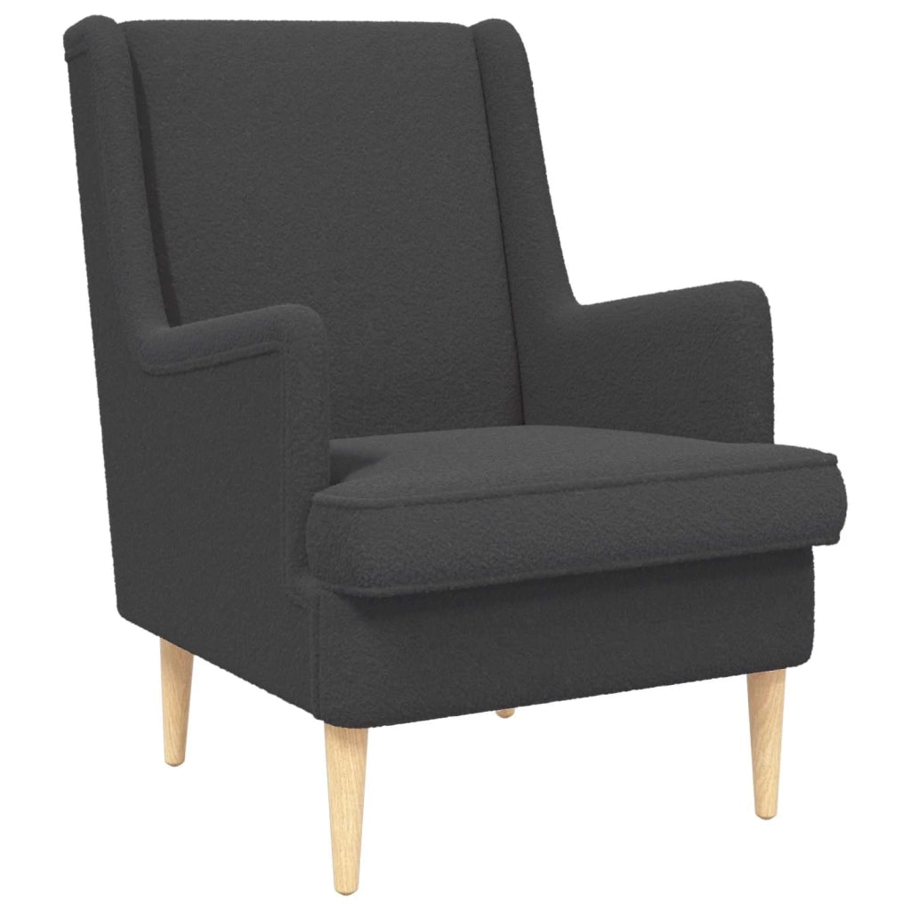 Poltrona | Sedia Relax Grigio Scuro Boucl¨¦