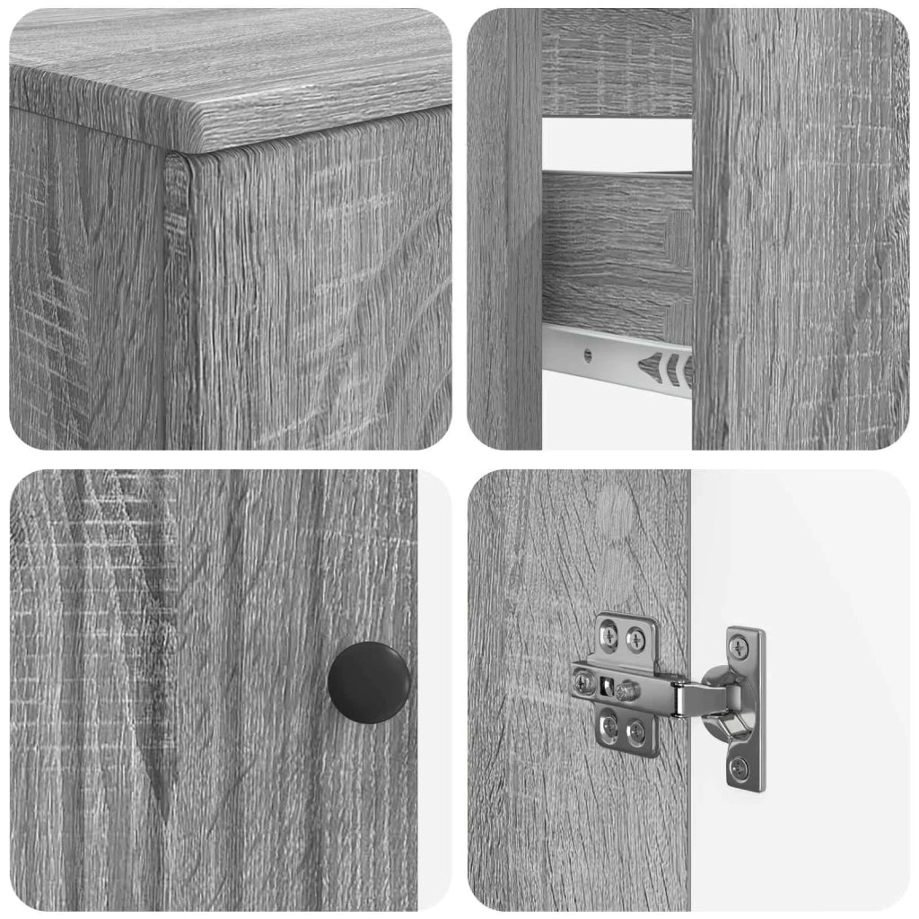 Set di armadietti da bagno in 3 pezzi ALKMAAR 3417834
