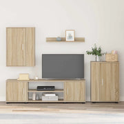 Set mobile TV 4 pcs Rovere Sonoma Legno multistrato 3397898