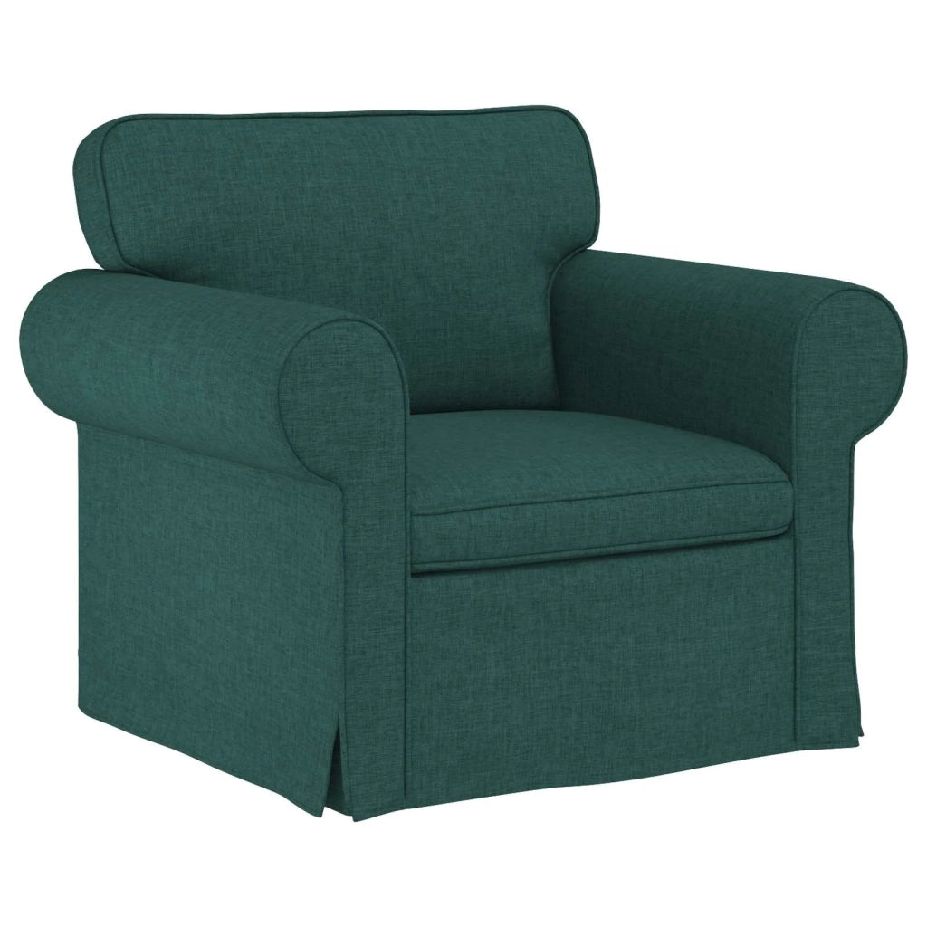 Set di divani 2 pcs Verde Scuro 215 x 82 x 80 cm Tessuto 3407577
