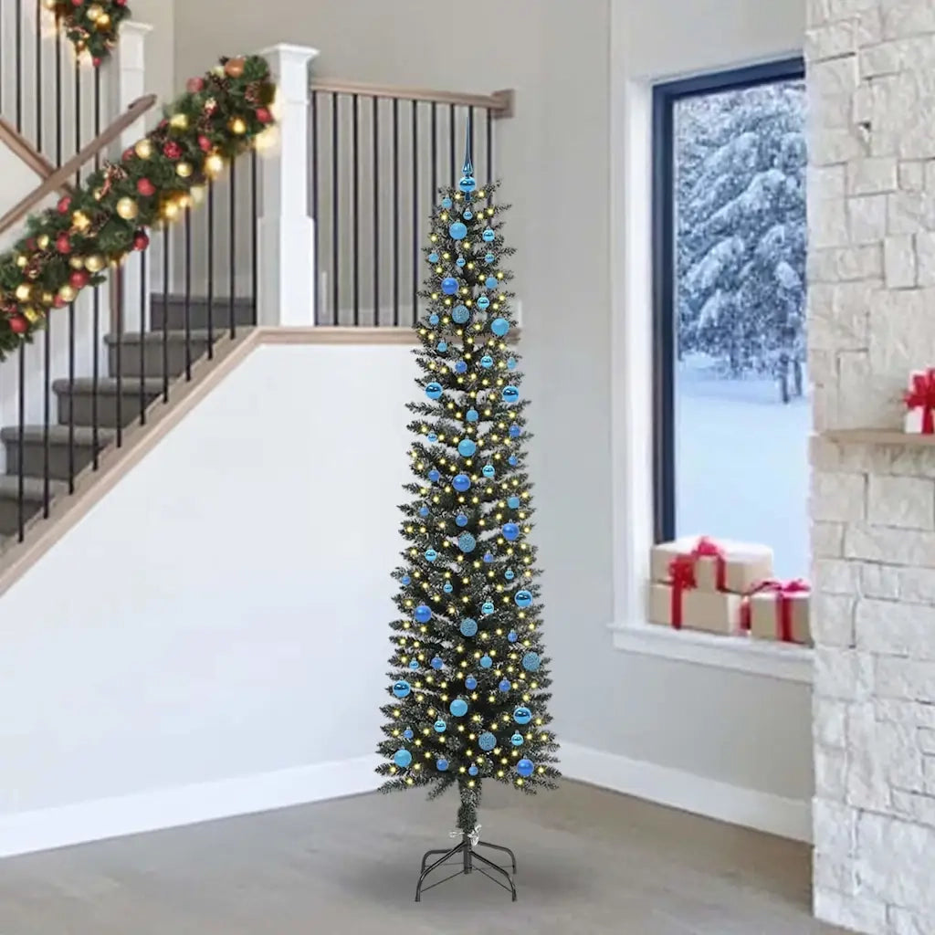 Albero di Natale | Decorazioni natalizie artificiale con 300 LED Verde 240 cm
