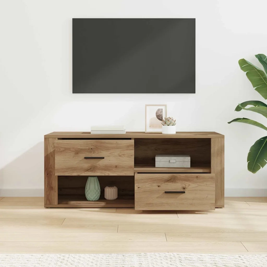 Mobile TV | Armadietto TV | Mobile Porta TV Rovere artigianale 100 x 35 x 40 cm Legno multistrato