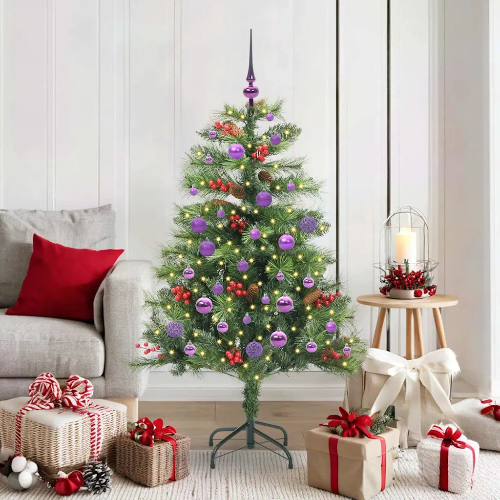 Albero di Natale artificiale Verde 150 cm PVC e Metallo 3395131