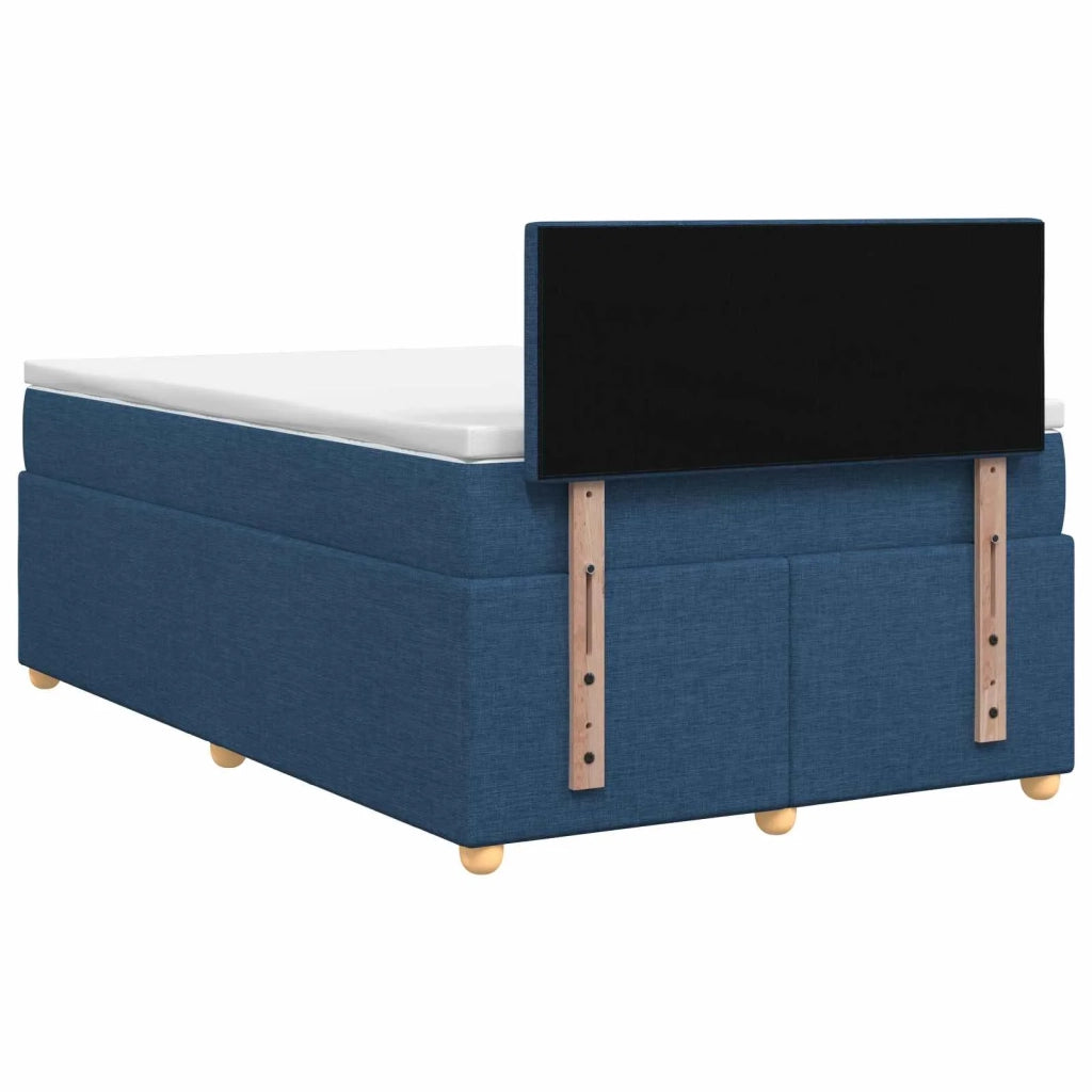 Letto box spring con materasso Blu 120 x 190 cm Tessuto 3450922