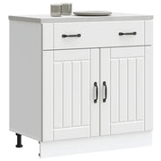 Base da Cucina Lucca Bianco in Legno Multistrato 853737