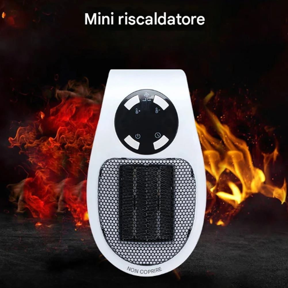 Termoventilatore Mini Stufa Scaldabagno Elettrico con Telecomando e 2 Velocità