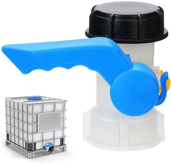 Adattatore universale per 1000 litri, 60 mm, S60x6, per IBC con coperchio in plastica