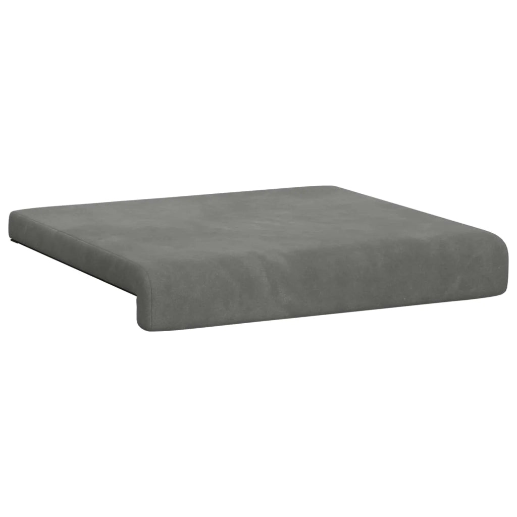 Cuscino per panchina 4 pcs Velluto Grigio Scuro 42043099