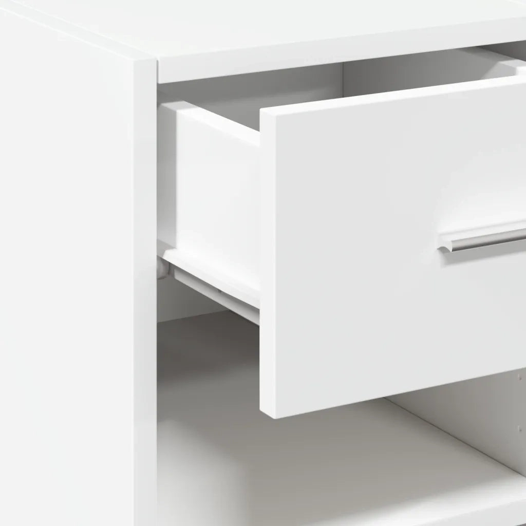 Credenza | Madia | Buffet da pranzo | Armadio da pranzo Bianca 45x42,5x93 cm in Legno Multistrato