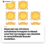 Decodificatore a distanza da 10 pezzi con microinterruttore