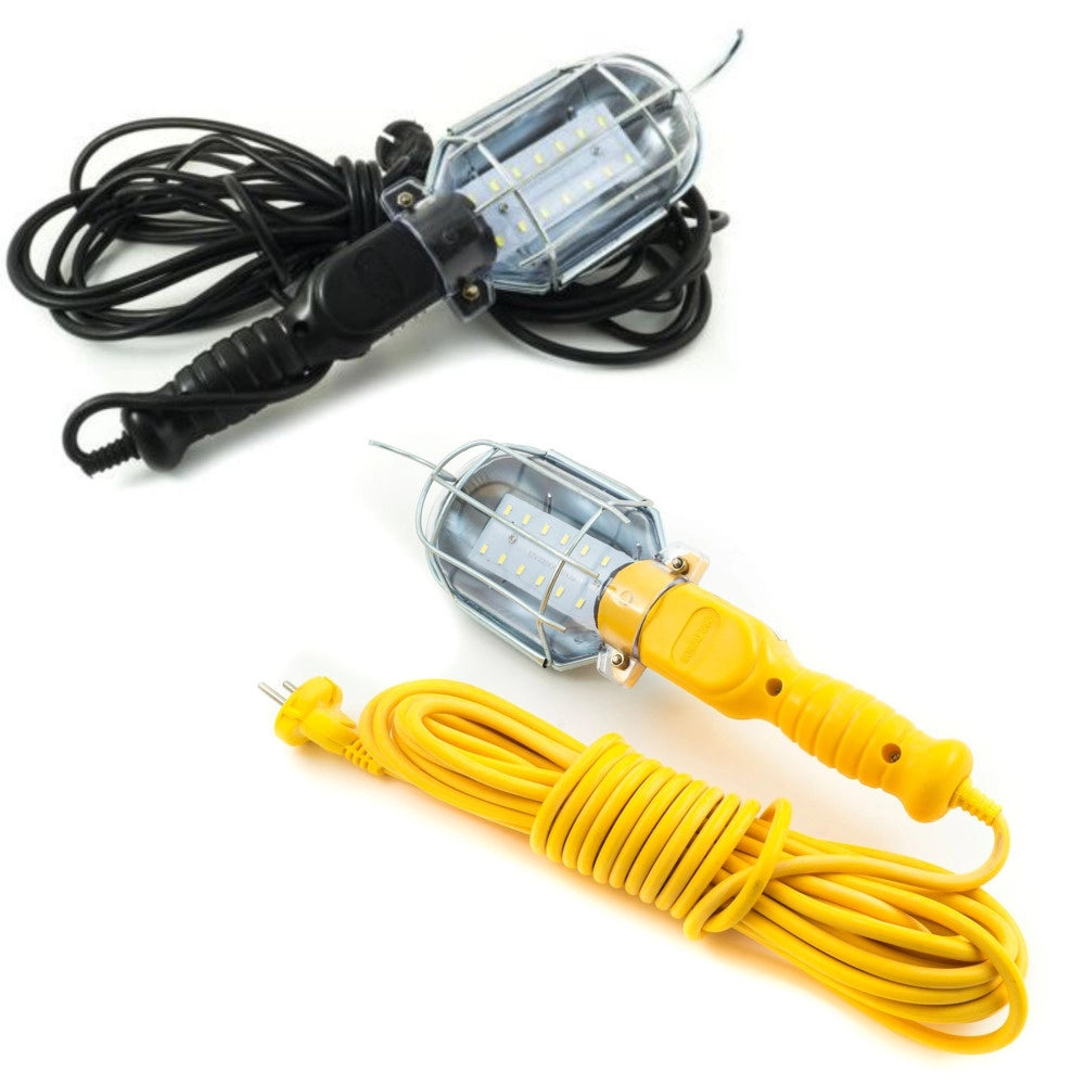 Trade Shop - Lampada Portatile 12 Led Da Lavoro 5 Mt Cavo Gancio Lavoto Meccanico Elettrauto -