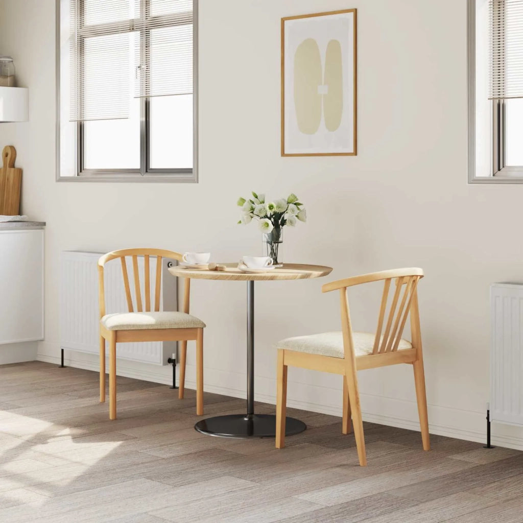 Sedia da pranzo 2 pcs Naturale e chiaro 42020395