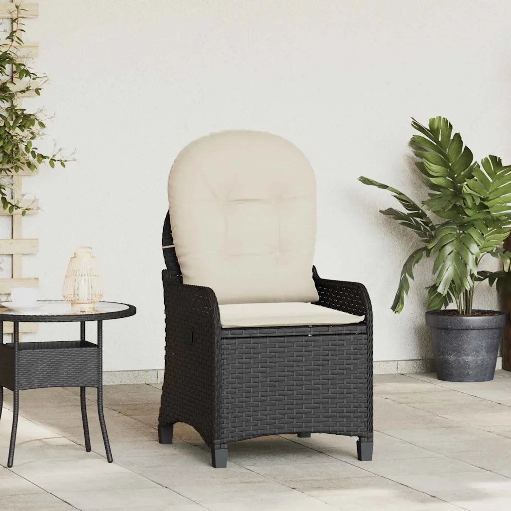 Poltrona reclinabile Nero 56 x 66 x 95 cm polyrattan 42003418