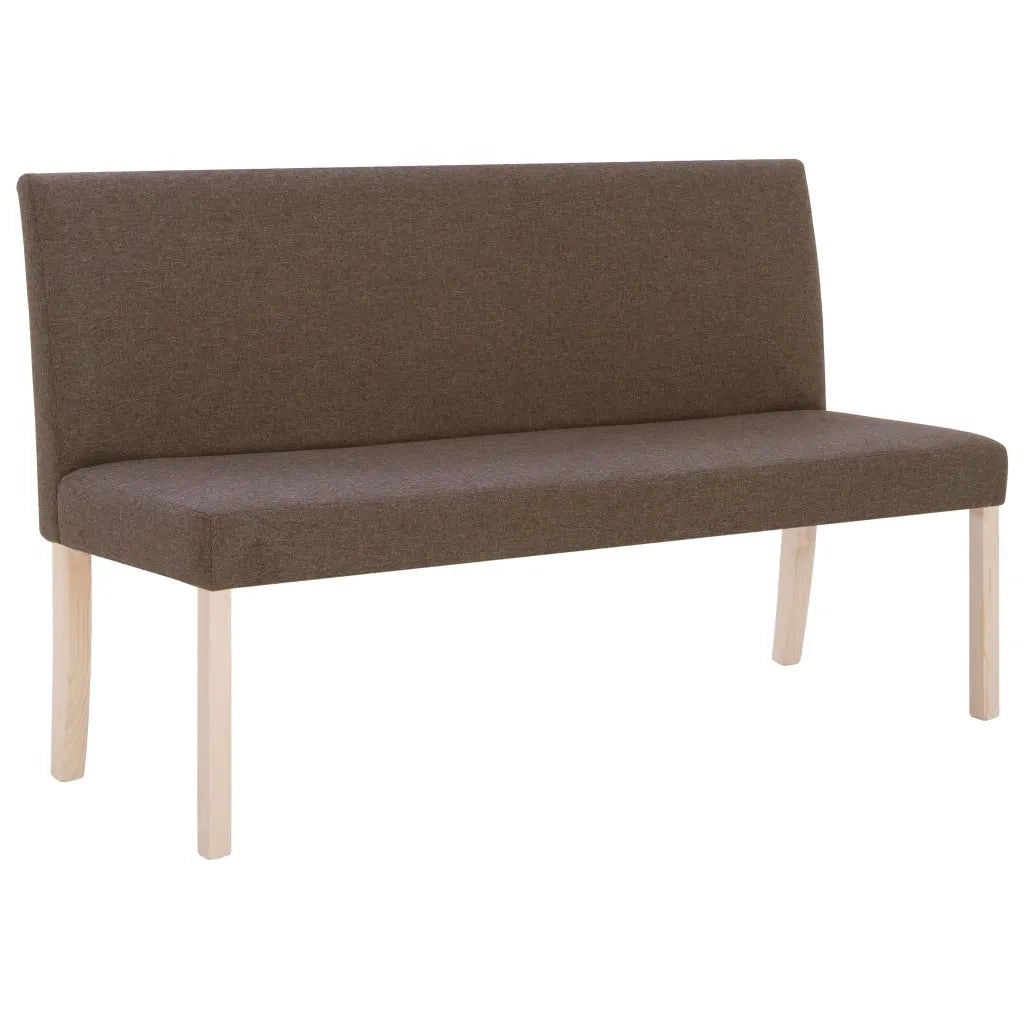 Panca-Sgabello 139,5 cm Marrone in Poliestere