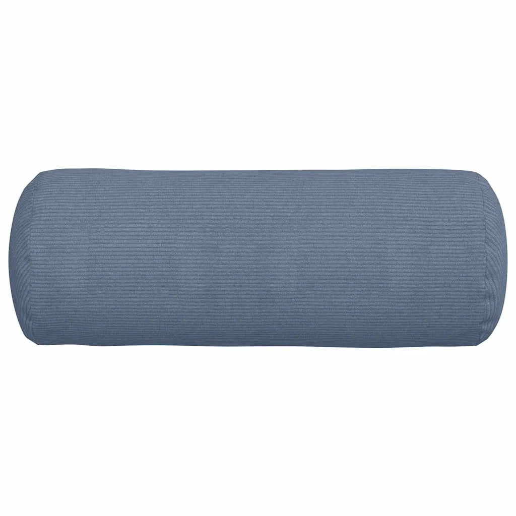 Cuscini a rullo 2 pz | Cuscini per sedie Blu ? 25 x 70 cm Tessuto in Cords