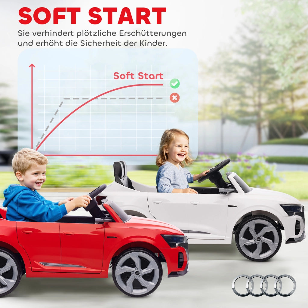 Auto Elettrica per Bambini Audi Q8 12V ¨C Xylo ¨C Rosso con Telecomando e Luci LED