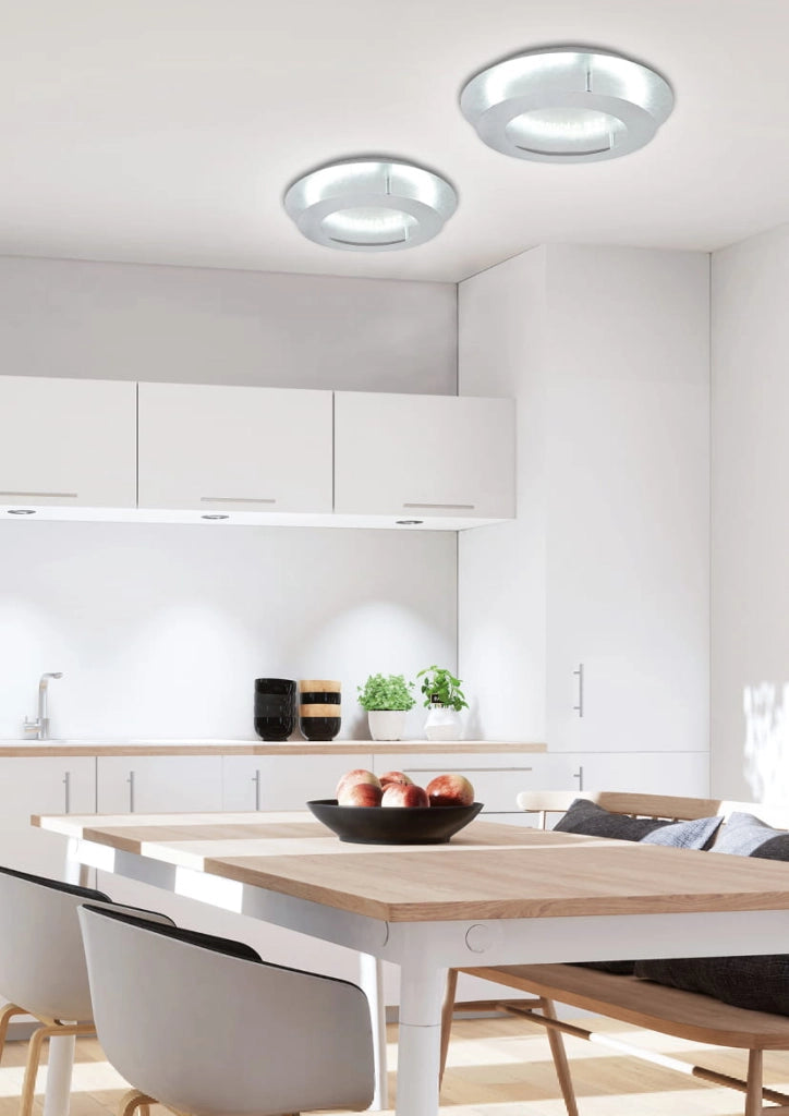 Plafoniera LED Candellux Merle argento 40cm 18W 3000K