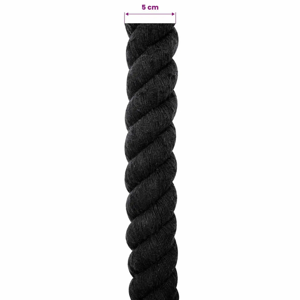 Corda | Fune Nero 5 x 5 x 1000 cm Cotone