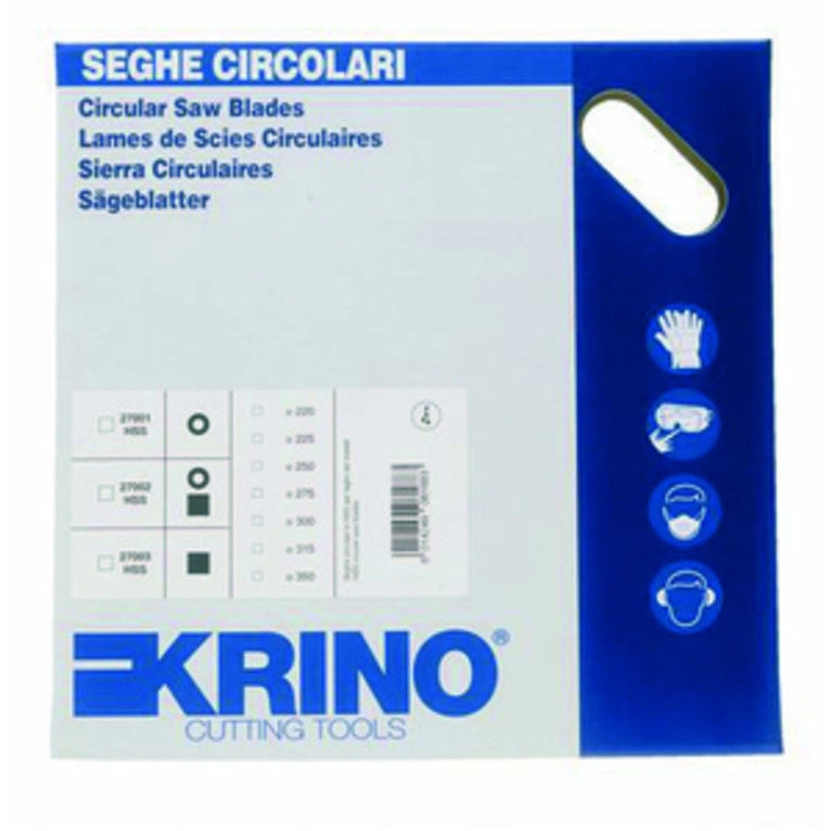 Krino cutting tools  disco da taglio in acciaio HSS MM.: 225