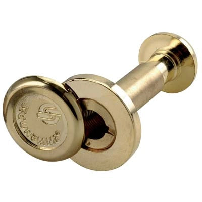SPIONCINO GRANDANGOLO PORTE SECUREMME - FINITURA OTTONE LUCIDO F.MM 16 L.MM 60/110- 3 pezzi
