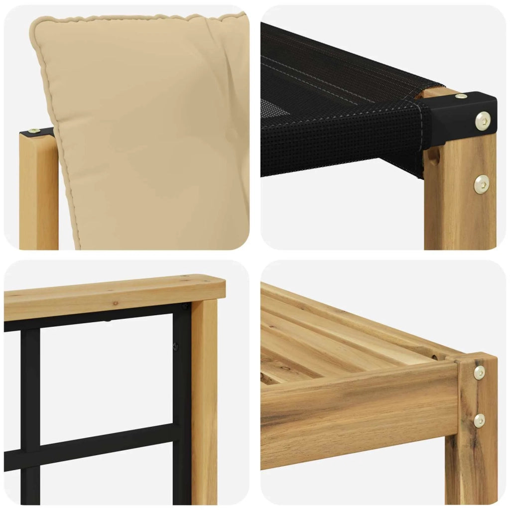 Set di divani da esterno 10 pz Bianco e Beige 3389099
