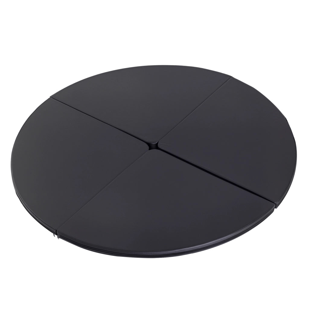 Tappeto da pole dance pieghevole ¨C Minimal ¨C nero ? 150 cm spessore 5 cm plastica