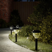 Luci Solari per Percorsi con Picchetti 4 pz Bianco Caldo ed RGB 4008189