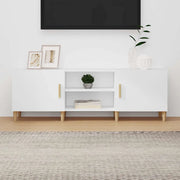Mobile Porta TV-Mobile per TV-Credenza TV Bianco 150x30x50 cm in Legno Multistrato 767053