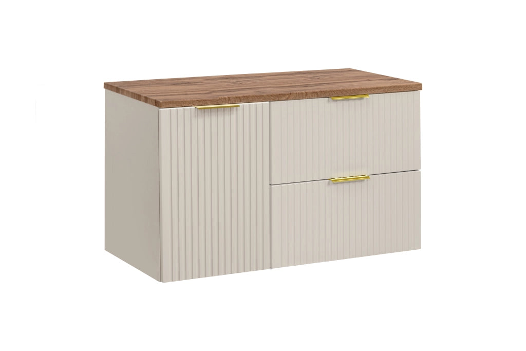 Set mobili bagno 100 cm con piano Adel Cashmere 100 cm