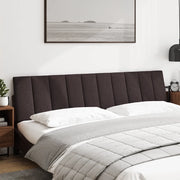 Cuscino Testiera Hanko Marrone Scuro 200 cm in Tessuto 4019187