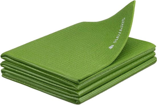 Mat yoga portatile - 4 mm spessore - Mat fitness antiscivolo per yoga, pilates e fitness - Adatto per interni ed esterni