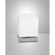 Brenta Da Tavolo Nichel Satinato Fabas Collezione BRENTA Lampada Led 1 Luce