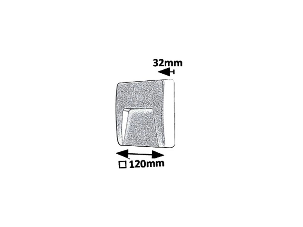 Applique esterna LED 3W antracite Trento IP65 Rabalux