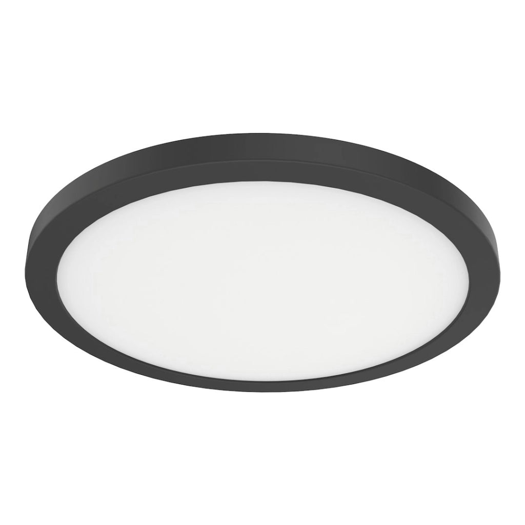Plafoniera rotonda 22,5 cm nera LED 18W CCT EVORA