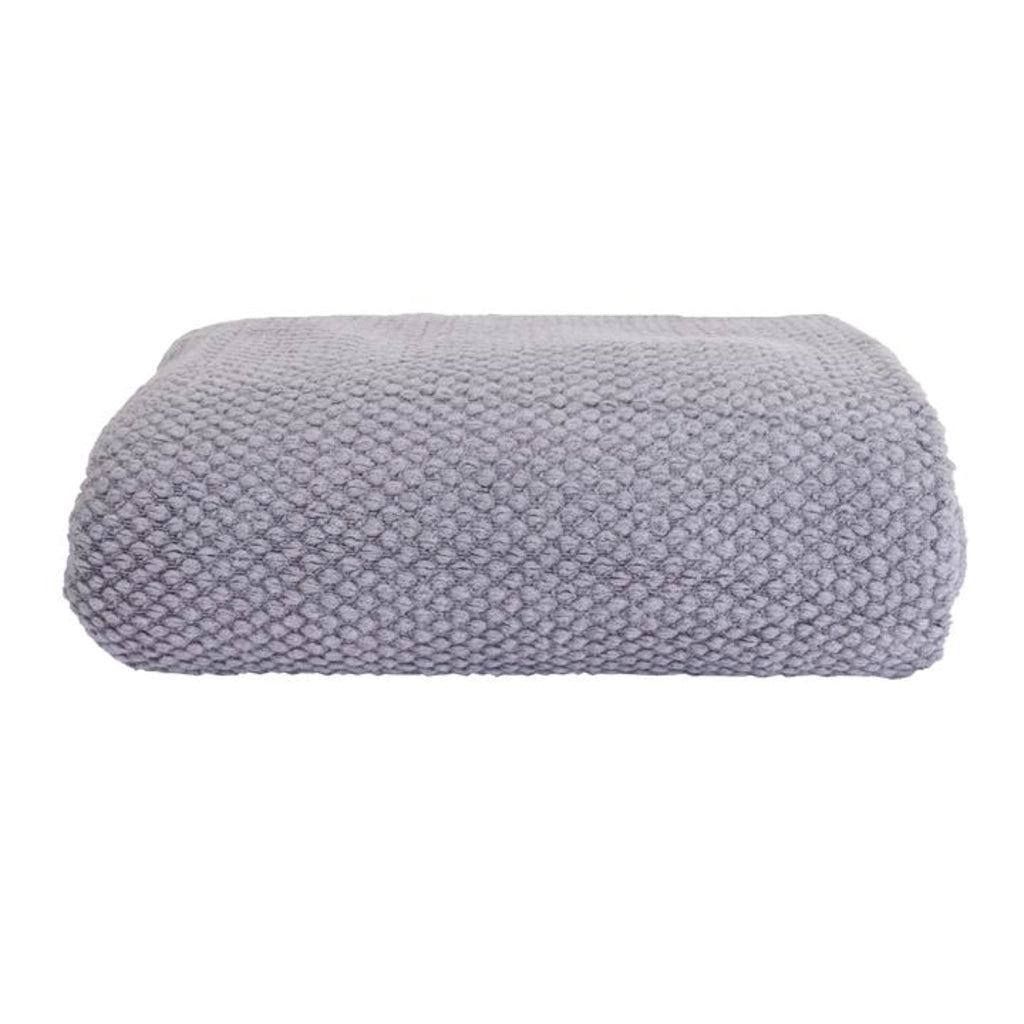 Coperta a quadri grigio chiaro 180x220cm DENARLA