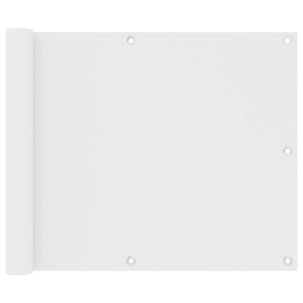 Paravento per balcone 75 x 300 cm tessuto oxford bianco 02_0010050