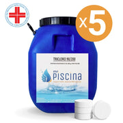 TRICLORO 90% in PASTIGLIE 200 gr per piscina, presidio medico chirurgico Quantità confezione: 5 confezioni
