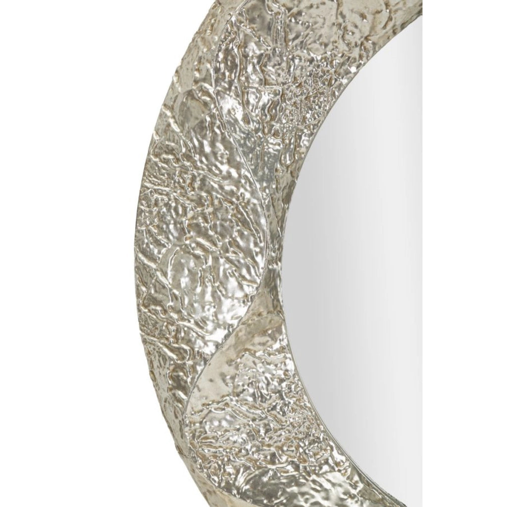 Specchio con Cornice VKH779, Argento, Metallo, 104x7x104 cm