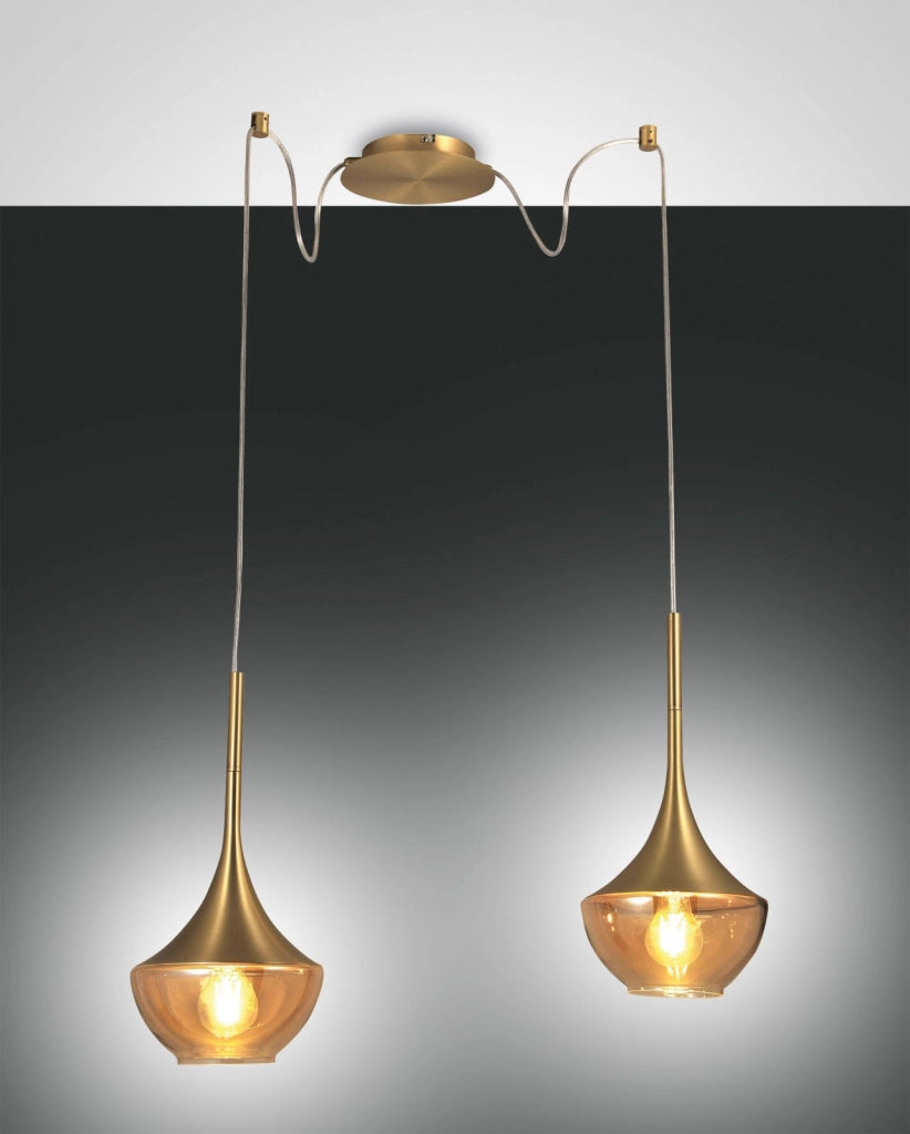 APOLLO SOSPENSIONE OTTONE SAT.2 LUCE 3623-42-119