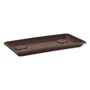 SOTTOVASO RETTANGOLARE Sottofioriera in plastica Anthea 80cm Veca 75 X 34,5 X 4 Color: BRONZO