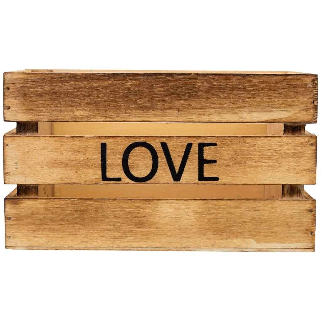 Cassetto in legno marrone 18x12x10h cm